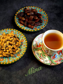 عکسی از دستور دمنوش خرما و توت سفید