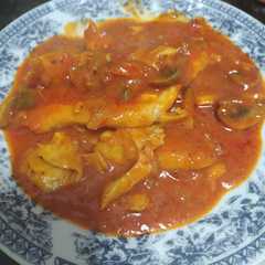 Una foto de Merluza en salsa de tomate