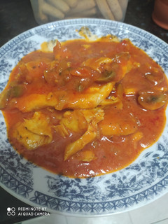 Una foto de Merluza en salsa de tomate