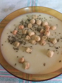 Una foto de Crema de calabacín