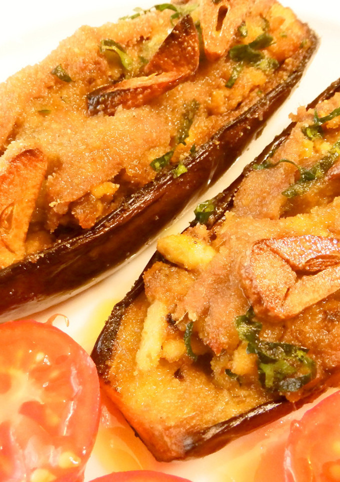Una foto de Berenjenas rellenas de anchoas