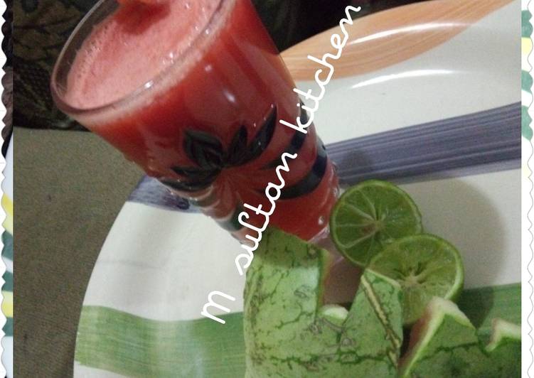 Steps to Prepare Favorite Watermelon juice