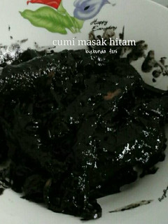 Foto resep Cumi masak hitam