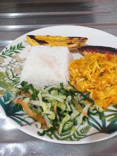 Una foto de Poteca de Zapallo con pollo