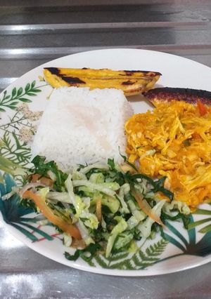 Una foto de Poteca de Zapallo con pollo