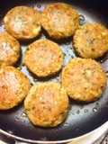 Chole tikki (left over chole)
