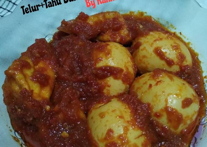 Cara Bikin Telur + Tahu Bumbu Bali Enak