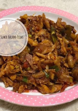 Foto resep Ayam Suwir Balado Pedas