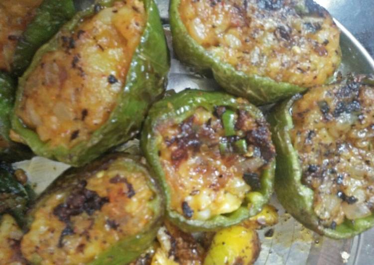 Recipe of Homemade Stuffed capsicum