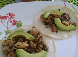 Una foto de Setas en tacos
