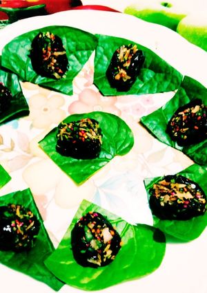 A picture of Shahi tasty date(Khajur) and paan bites.