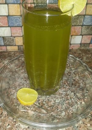 A picture of Podinay ki sharbat (Mint Drink).