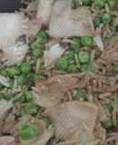 Fried Rice (Chinese Rice with Vegetables, Crab, and Soy Sauce)