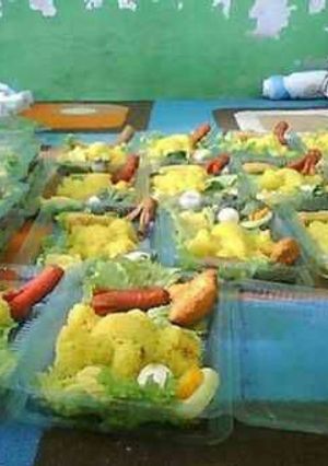 Foto resep Yelow rice bento🍚🐣🐴🍱