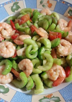 Foto resep Tumis mentimun+udang