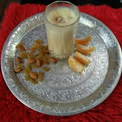 A picture of Orange lassi.