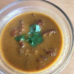 A picture of Lauki ke kofte (bottle gourd curry).