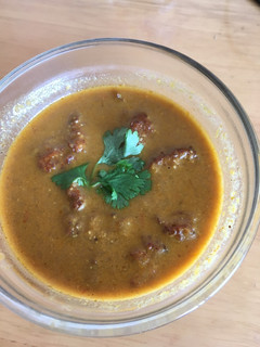 A picture of Lauki ke kofte (bottle gourd curry).