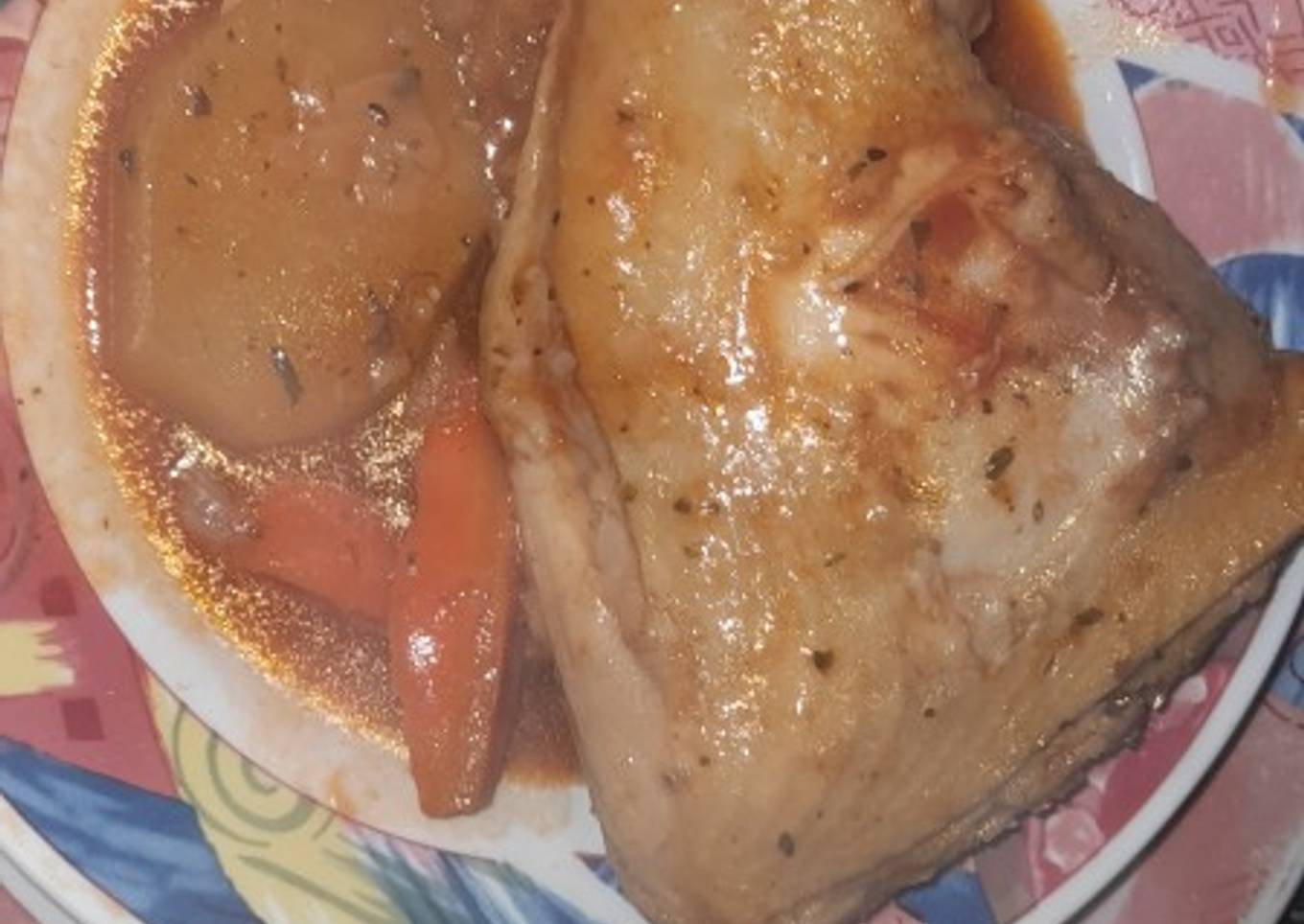 Estofado de pollo con verduras