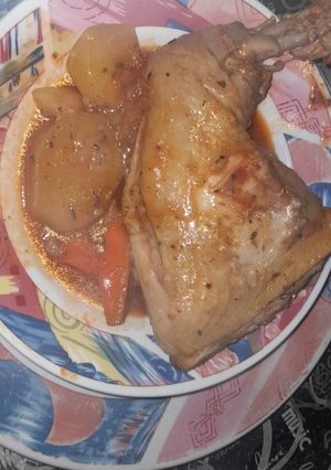 Una foto de Estofado de pollo con verduras