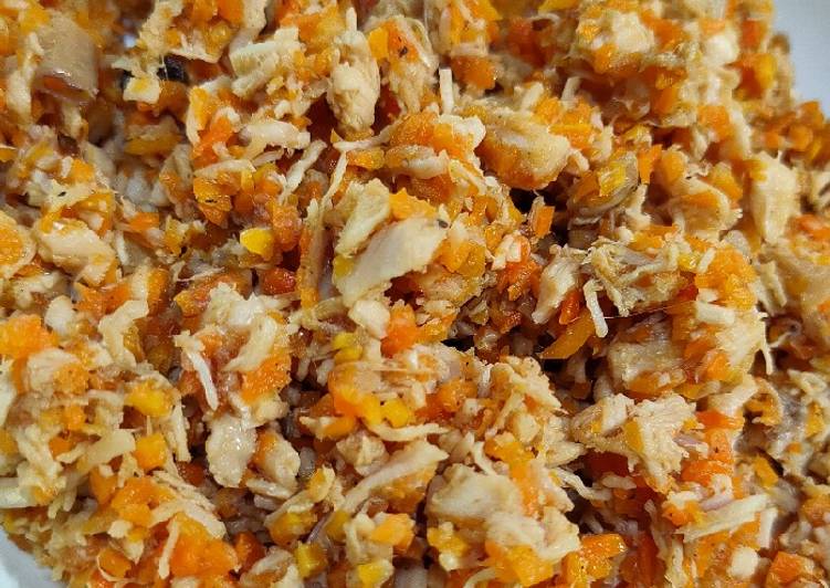 Bagaimana mengolah Tumis wortel ayam (isian lemper), Enak Banget