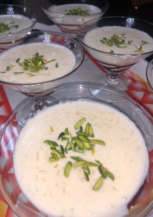 صورة لوصفة رز بالحليب والقشطه