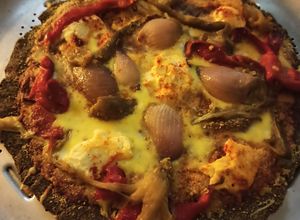 Una foto de #Keto pizza