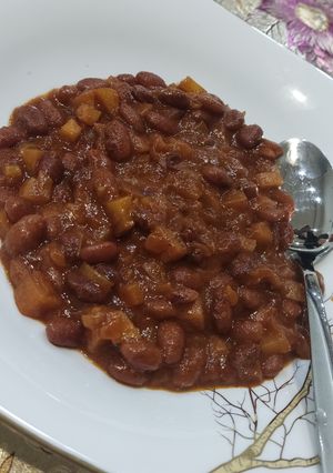 عکسی از دستور خوراک لوبیا چیتی