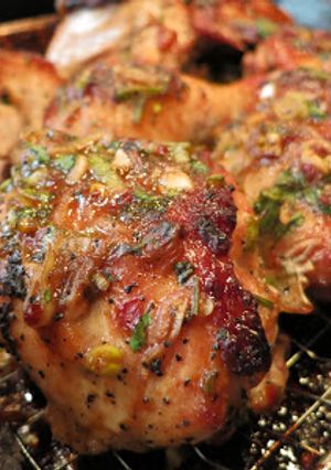 A picture of Spicy Hoisin Apricot Chicken.