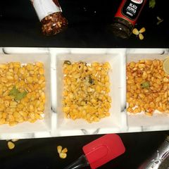 A picture of Steamed Masala cheesy and salty sweet corn recipes.