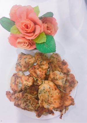 Hình của món Nấm tẩm vừng.