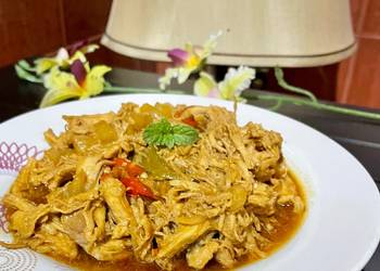 Resep Mudah Ayam Suwir Kecap Creamy Ala Warteg