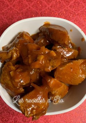 Une photo de Poulet sauce barbecue au Cookeo