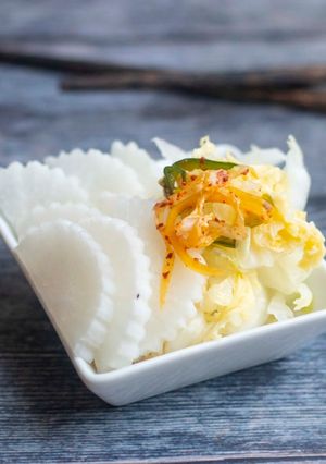 A picture of Vegetable Pickles or tsukemono.