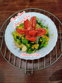 Foto resep Cah Sawi Jagung Teri