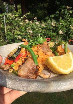 A picture of Summer Vegetable Paella.