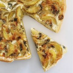 A picture of Puff Pastry Potato & Cheese Tart.