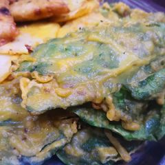 Palak ke pakoray A picture of Palak ke pakoray.