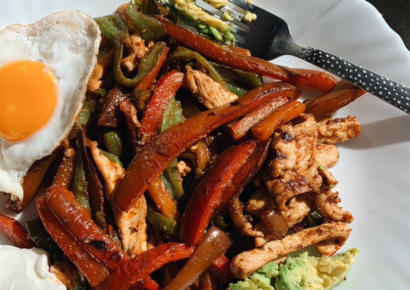 Mix fajitas de pollo y verduras