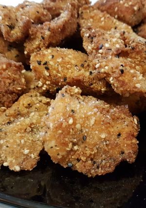 Foto di Pepite di pollo alla paprica, con panatura ai semi