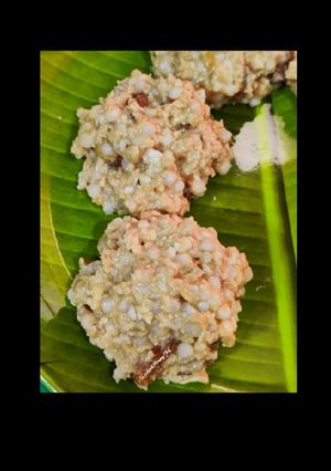 A picture of Sagoo chakata.