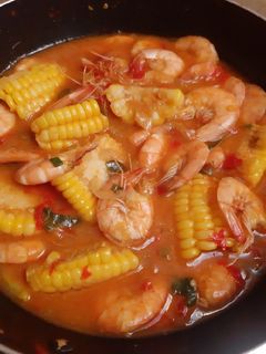 Foto resep Udang Saus Padang
