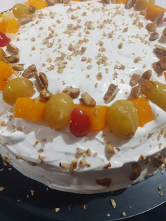 Una foto de Pastel tres leches muy jugoso