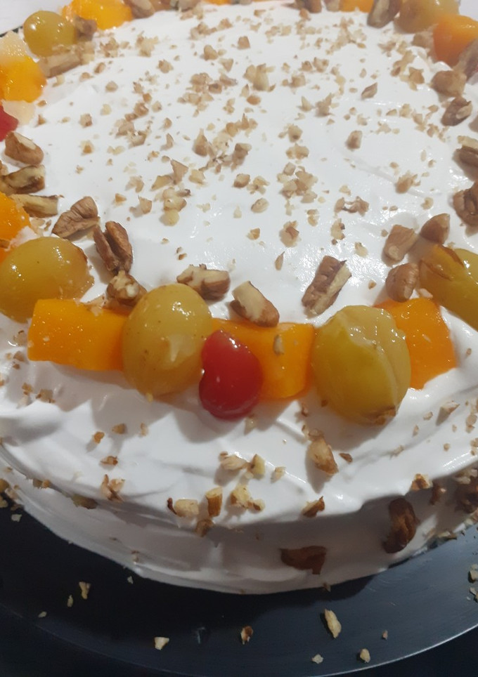 Una foto de Pastel tres leches muy jugoso