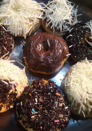 Foto resep Donat menul white ring simpel tanpa kentang, tanpa tepung protei