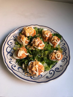 Una foto de Huevos rellenos