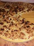 خبز فطير بسميد والفرينة وزيت الزيتون