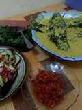 Ikan caru (tegang ekor) diasapin,,gulai lemak
