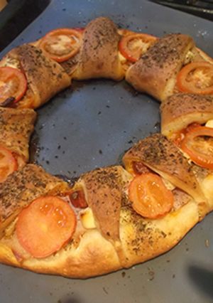 Foto principal de Pizza en rosca medio enrollada