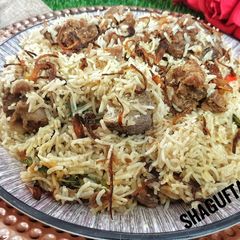A picture of Beef Yakhni pulao.
